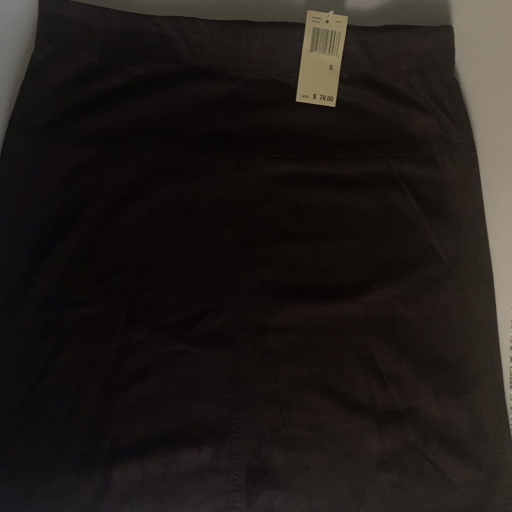 Max Studio faux suede mini skirt